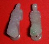 Unique light-purple pair of jade lion (Top view)
